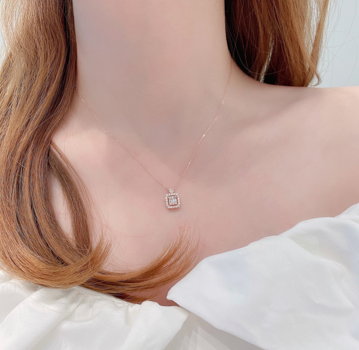 18k Diamond Ice Bubble Necklace - Exquisite Jewelry Piece - White Diamond Necklace