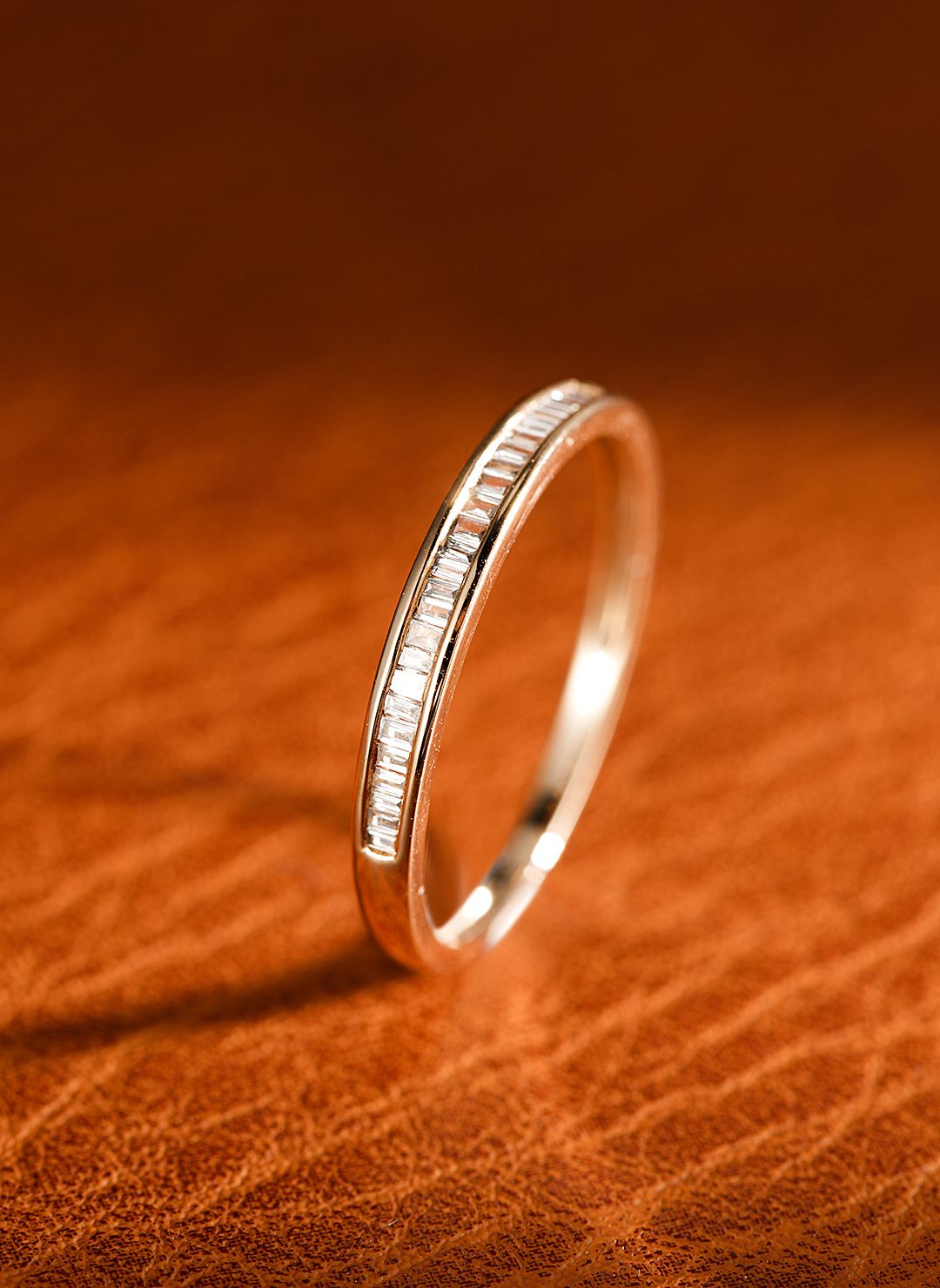 18K Diamond Tiered Row Ring - Elegant Jewelry Choice - White Diamond Ring