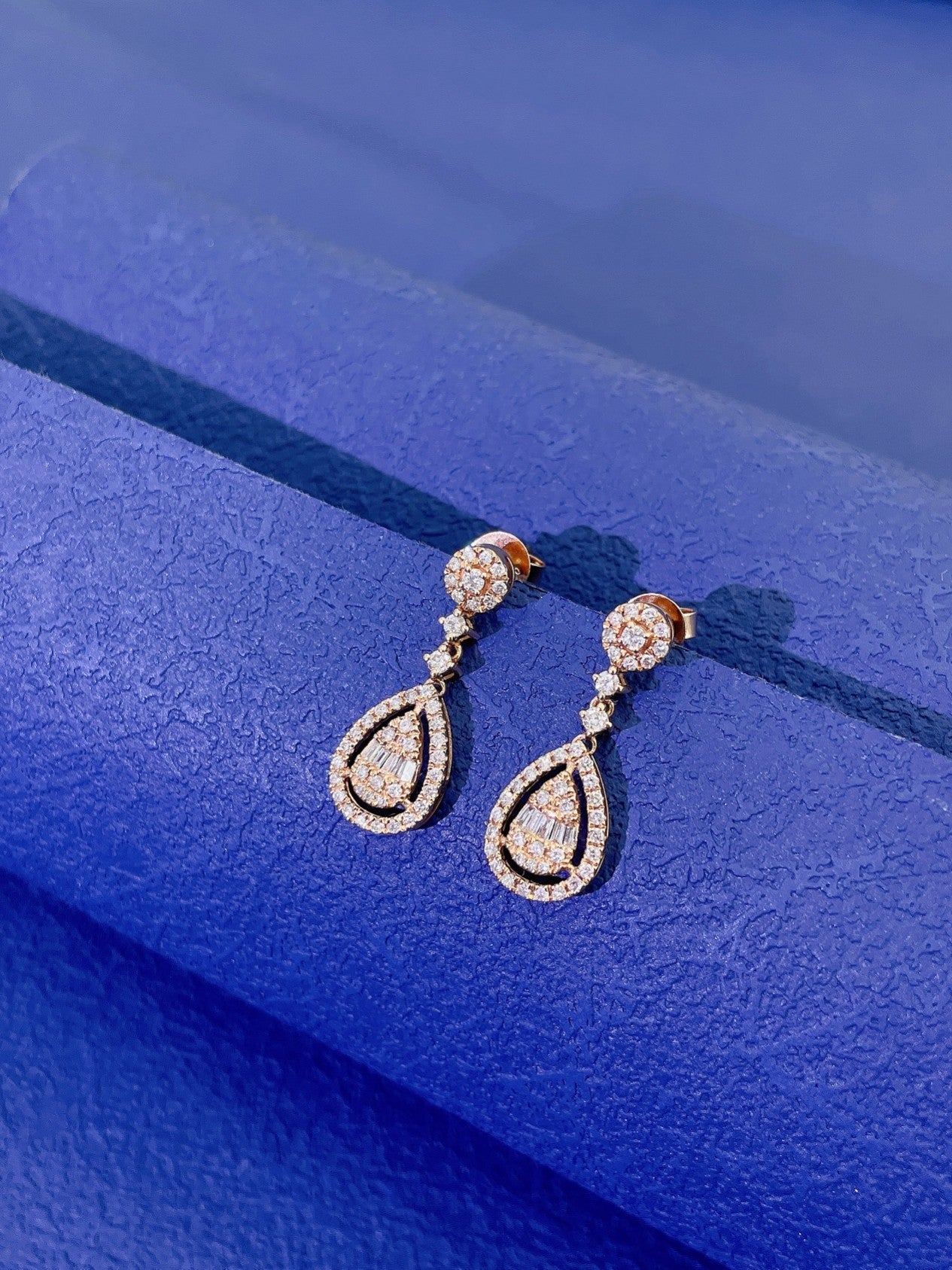 18K Diamond Waterdrop Earrings - Luxurious Jewelry Piece Jeweler.Jewelry