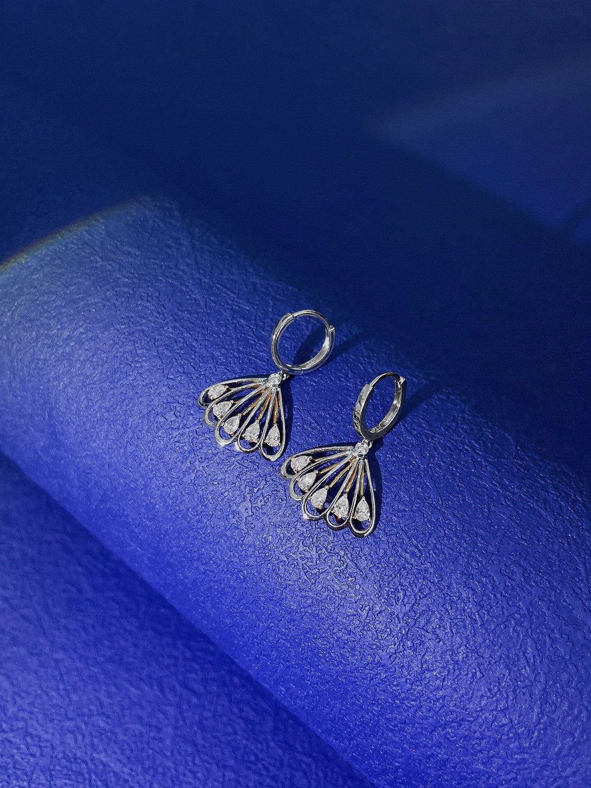18k Diamond Waterdrop Peacock Ear Cuff Jewelry Jeweler.Jewelry