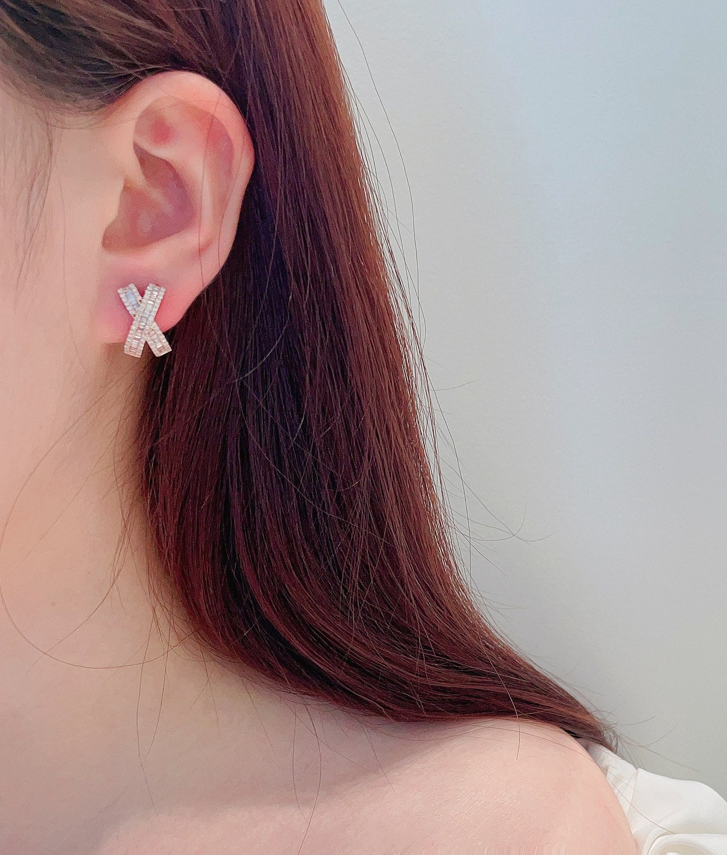 18K💎交叉耳扣 Jeweler.Jewelry