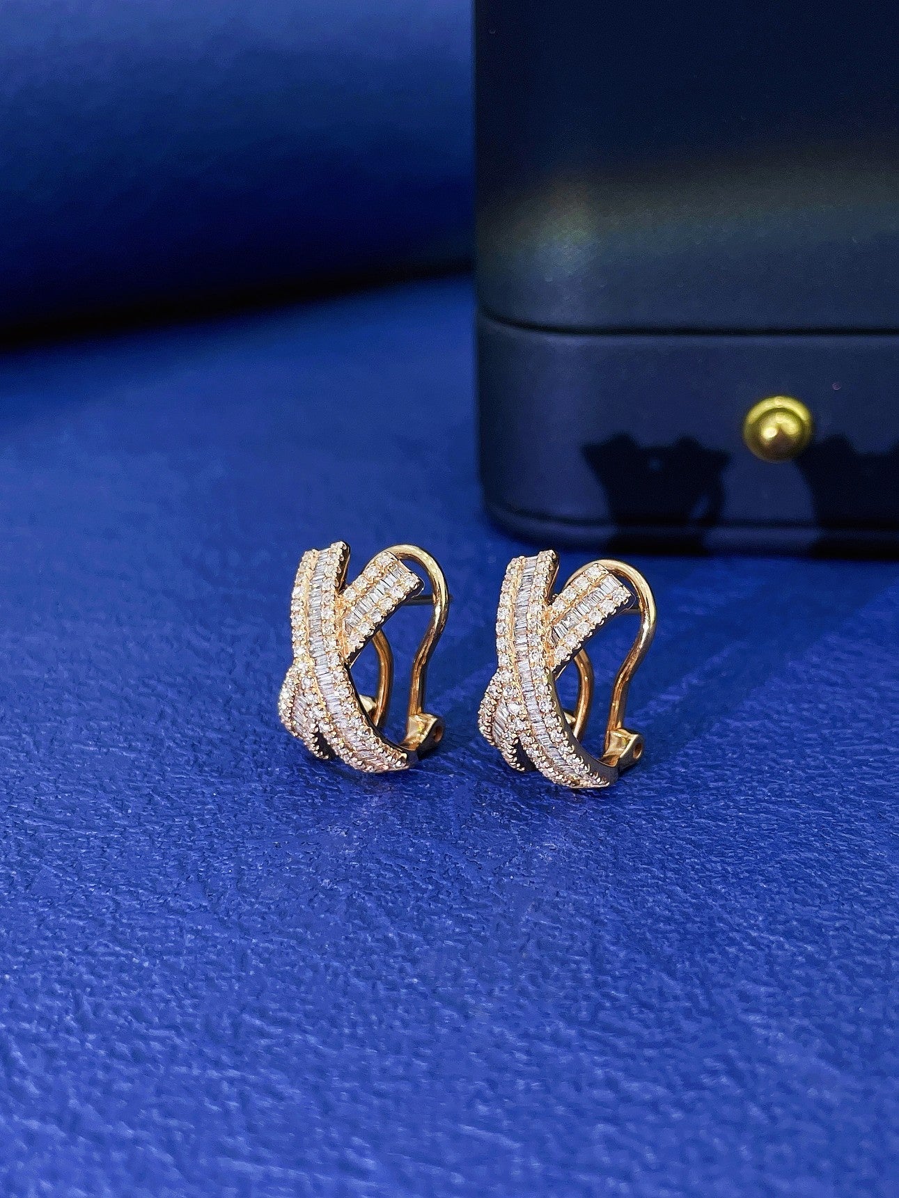 18K💎交叉耳扣 Jeweler.Jewelry