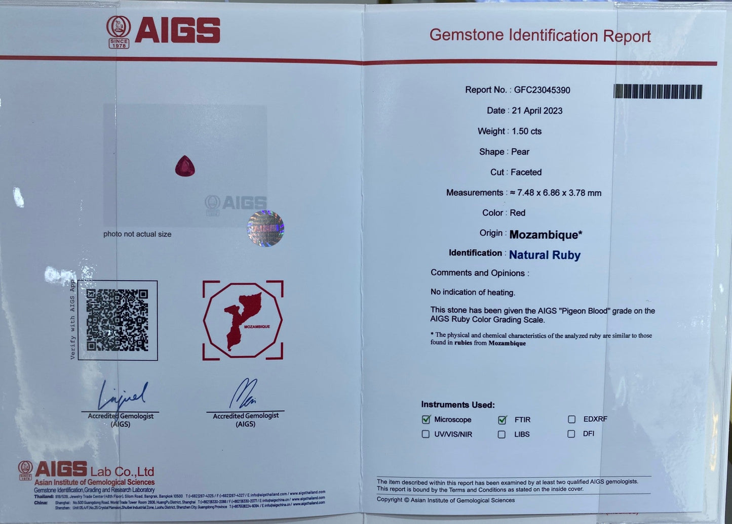 18K Red Gemstone Large Petal Three-Wear Jewelry - Red Treasure Ring