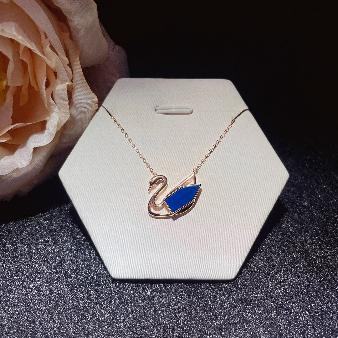 Embrace Everyday with Joy 💛 - 18K Gold Embedded Dominican Blue Amber Pendant
