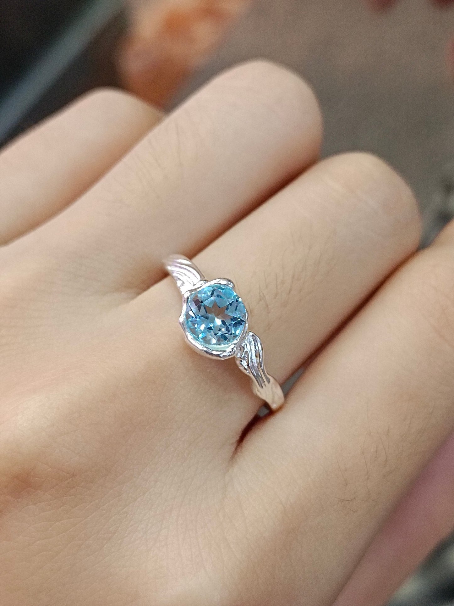 Naturlig Topaz Ring - Utsökta smycken för alla tillfällen