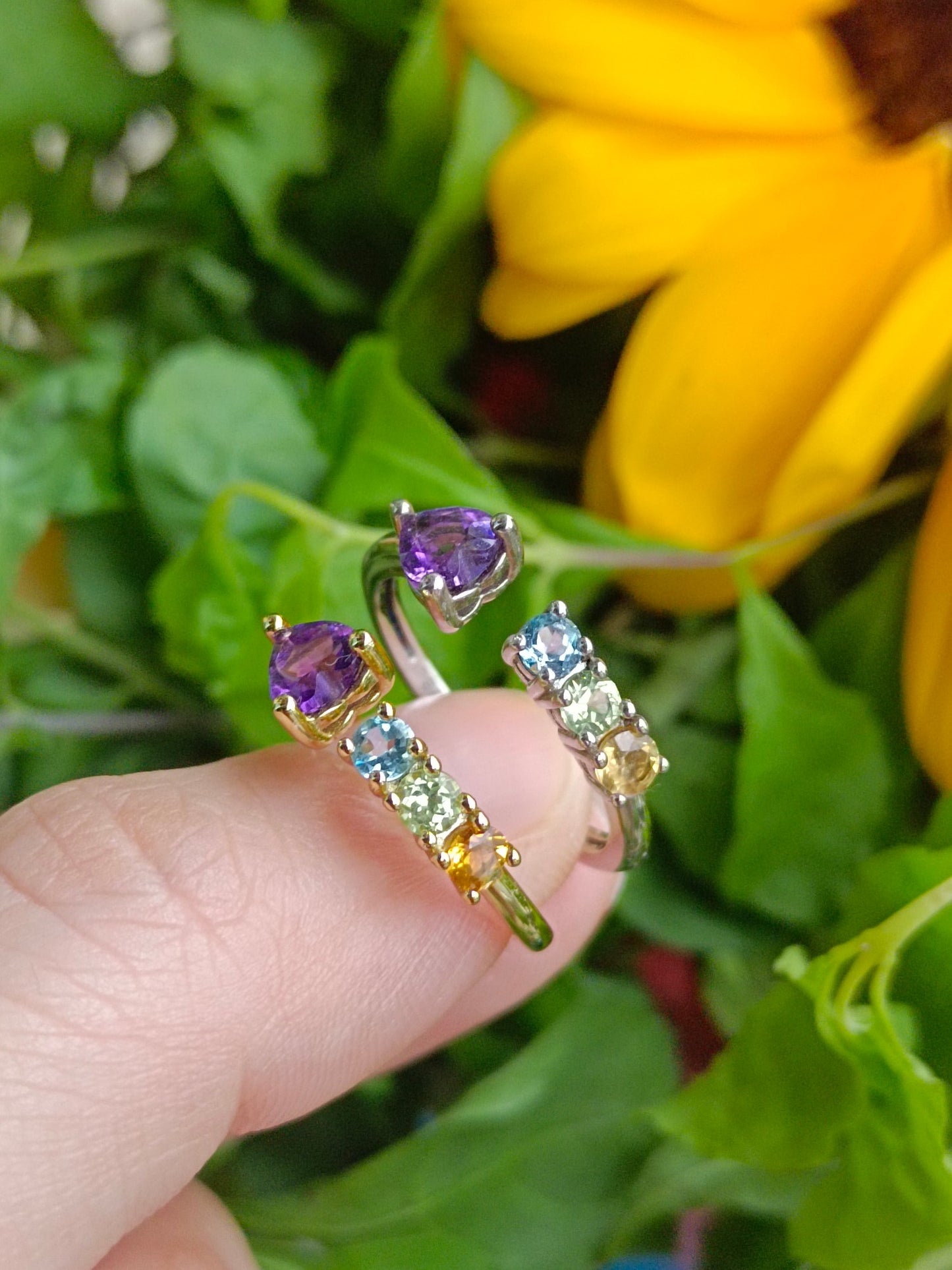 Levende flerfarget Sweet Treasures Ring - utsøkte smykker