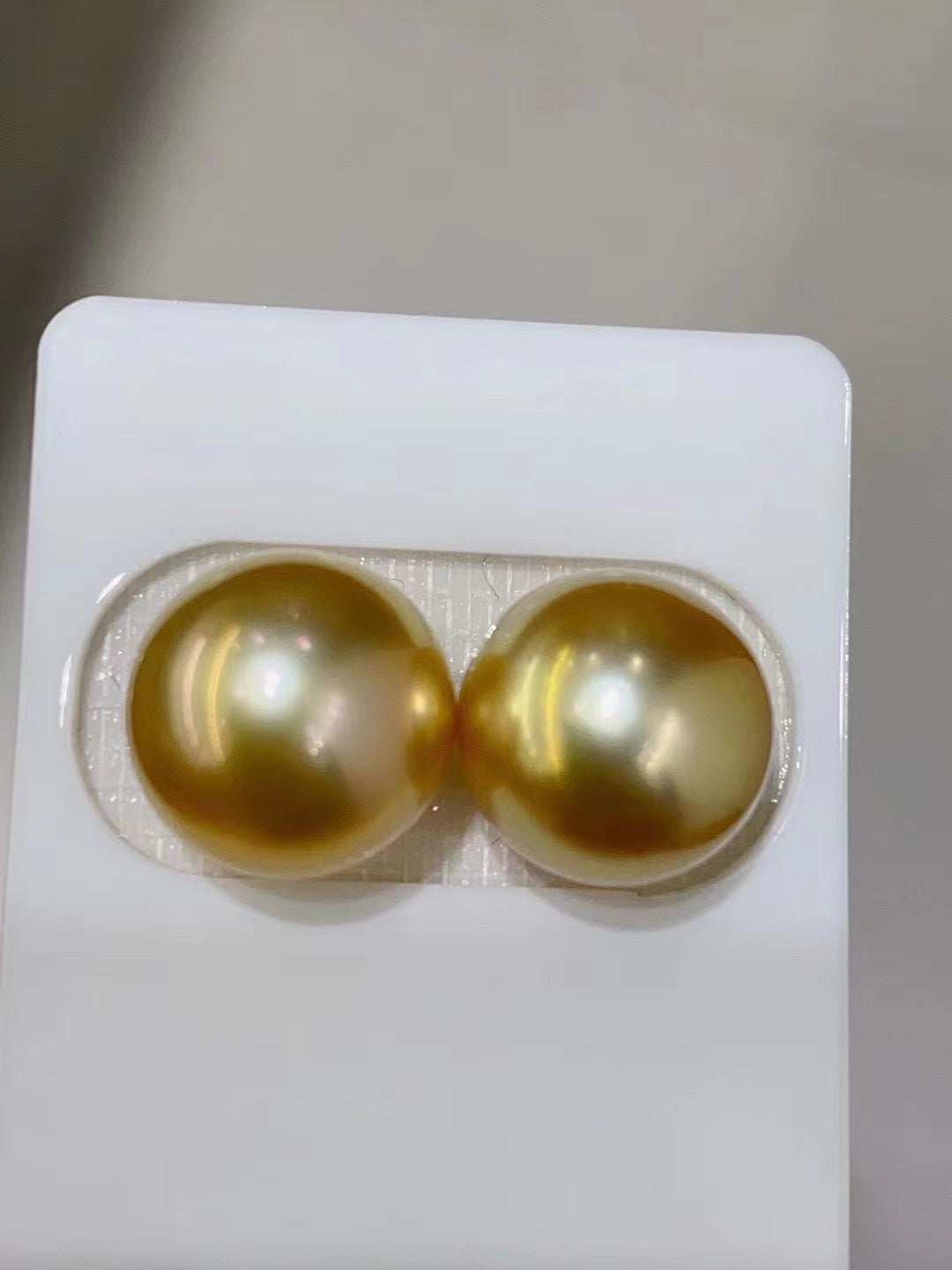 11MM natuurlijke Zuidzee gouden parel sieraden - perfect rond en glanzend