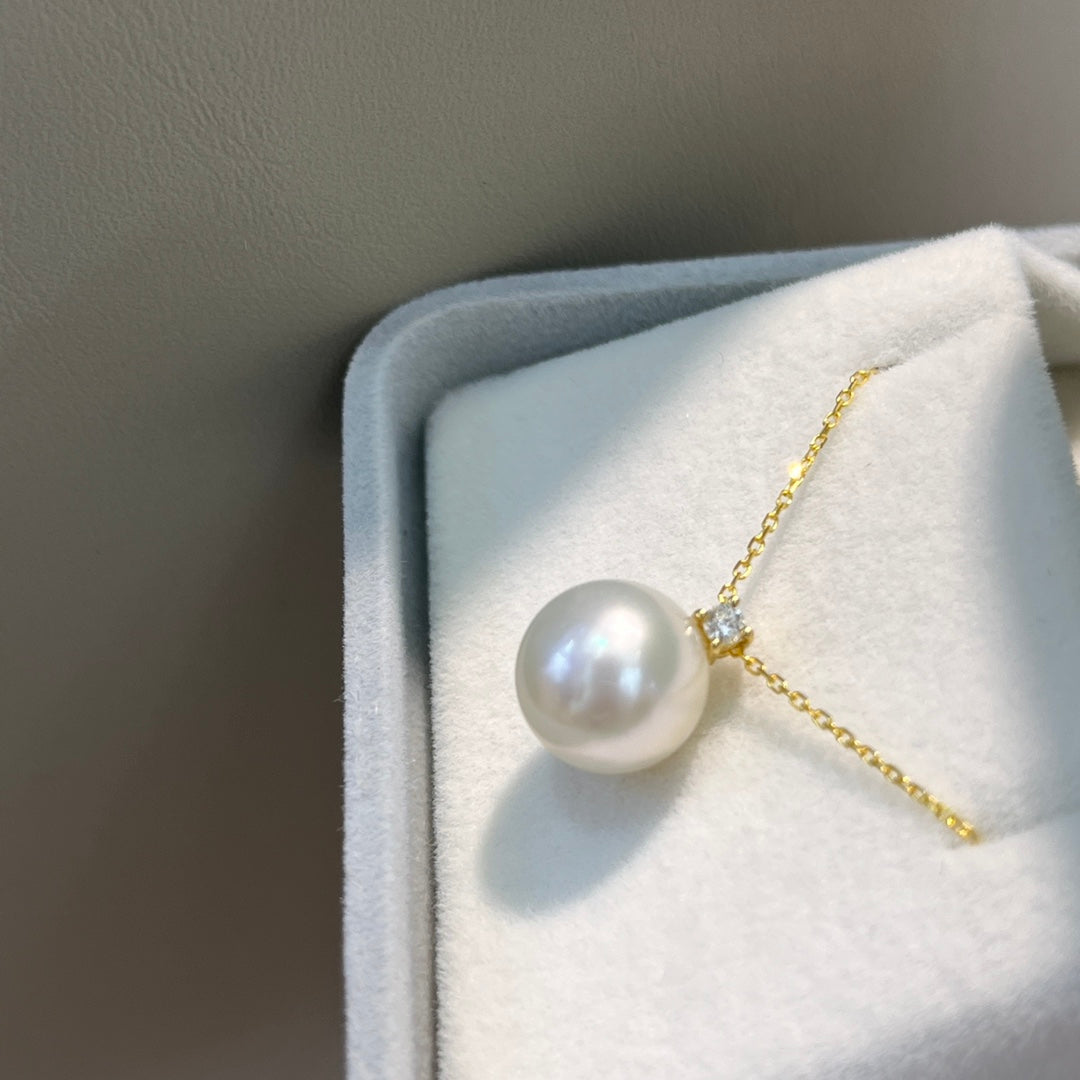 Joyería de lujo con diamantes de 18 quilates y perlas australianas del Mar del Sur
