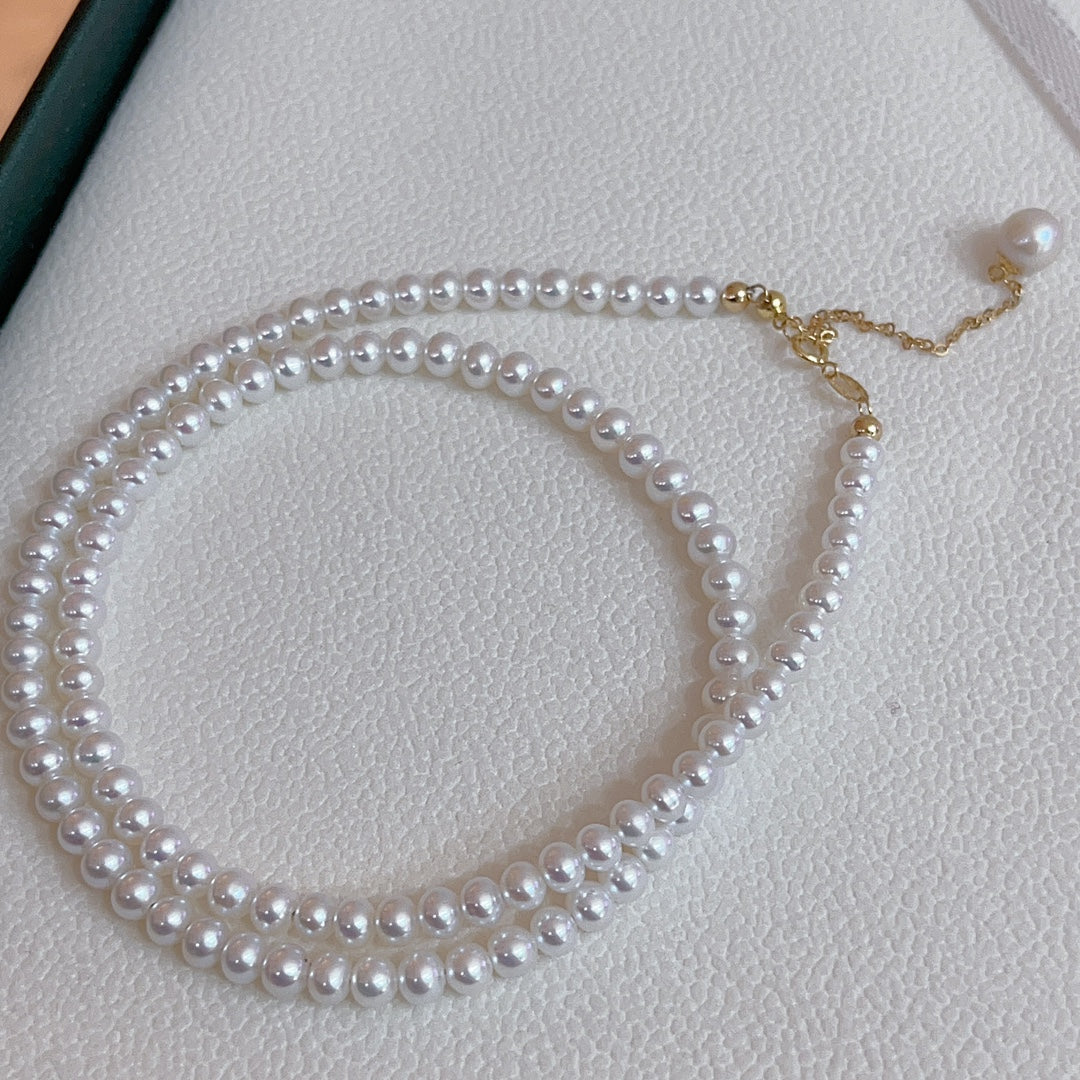 New Arrival! 4-5mm Aurora Freshwater Pearl Necklace - A Must-Have Jewelry