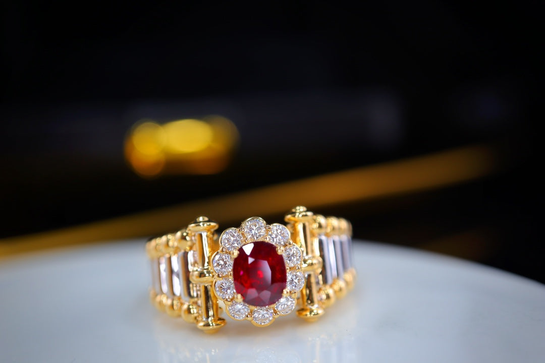 Cincin Ruby Darah Merpati Antik - Harta Karun Perhiasan Abadi