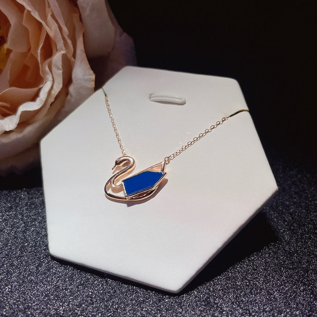 Embrace Everyday with Joy 💛 - 18K Gold Embedded Dominican Blue Amber Pendant