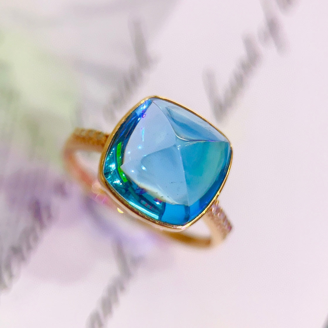Captivating Topaz Ring - A Moment of Heart's Desire in Jewelry