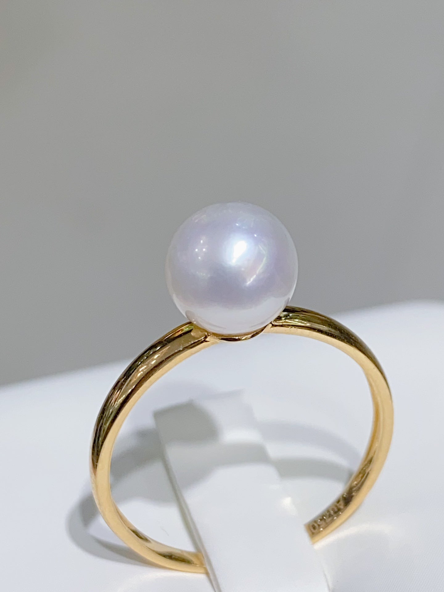 Lyxiga 18k guld & 7-8 mm Akoya pärlsmycken