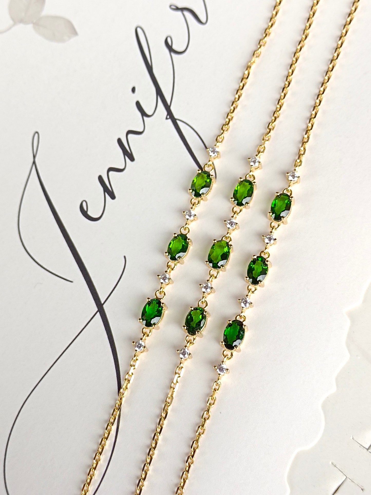 Natural Diopside Jewelry - Vitality Bracelet