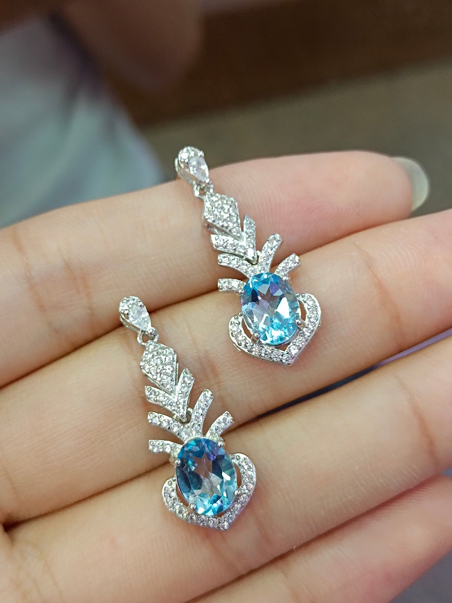 š„Natuurlijke Topaas Tarwe Oorbel Sieraden