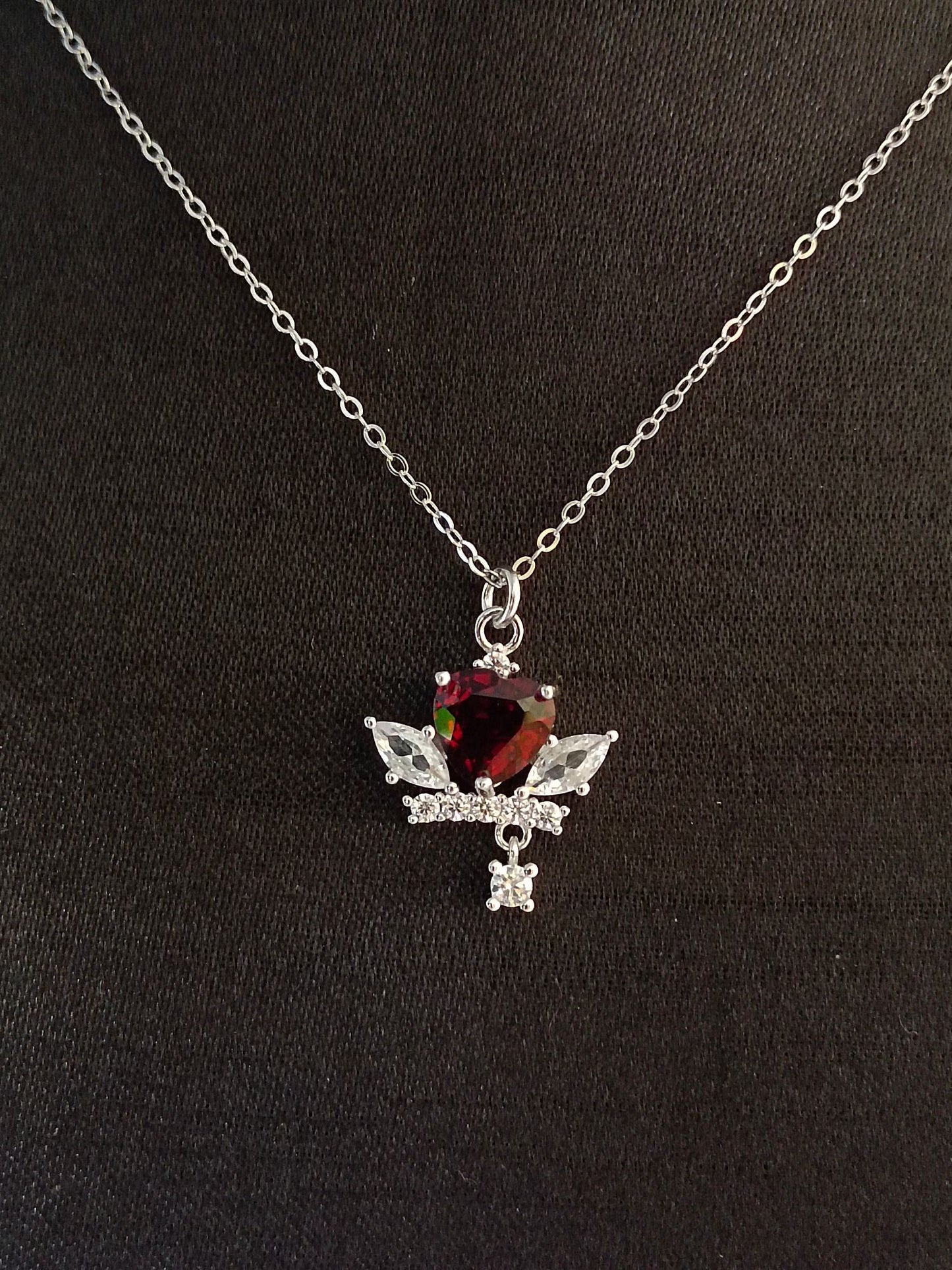 🔥Natuurlijke granaat hart hanger sieraden