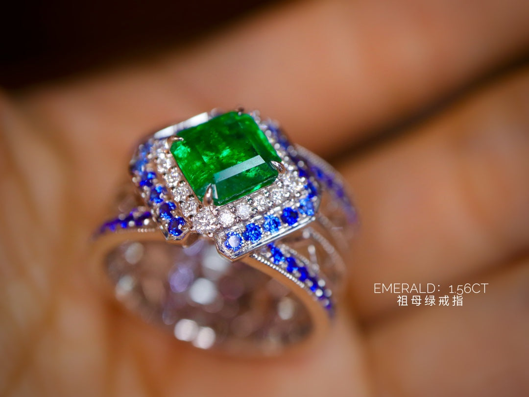 大自然的光彩:祖母绿和蓝宝石珠宝奇迹