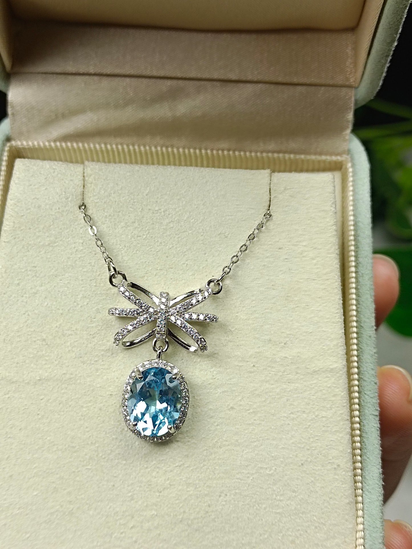 Natural Topaz Bowknot Necklace - Unique Jewelry for the Youthful Spirit
