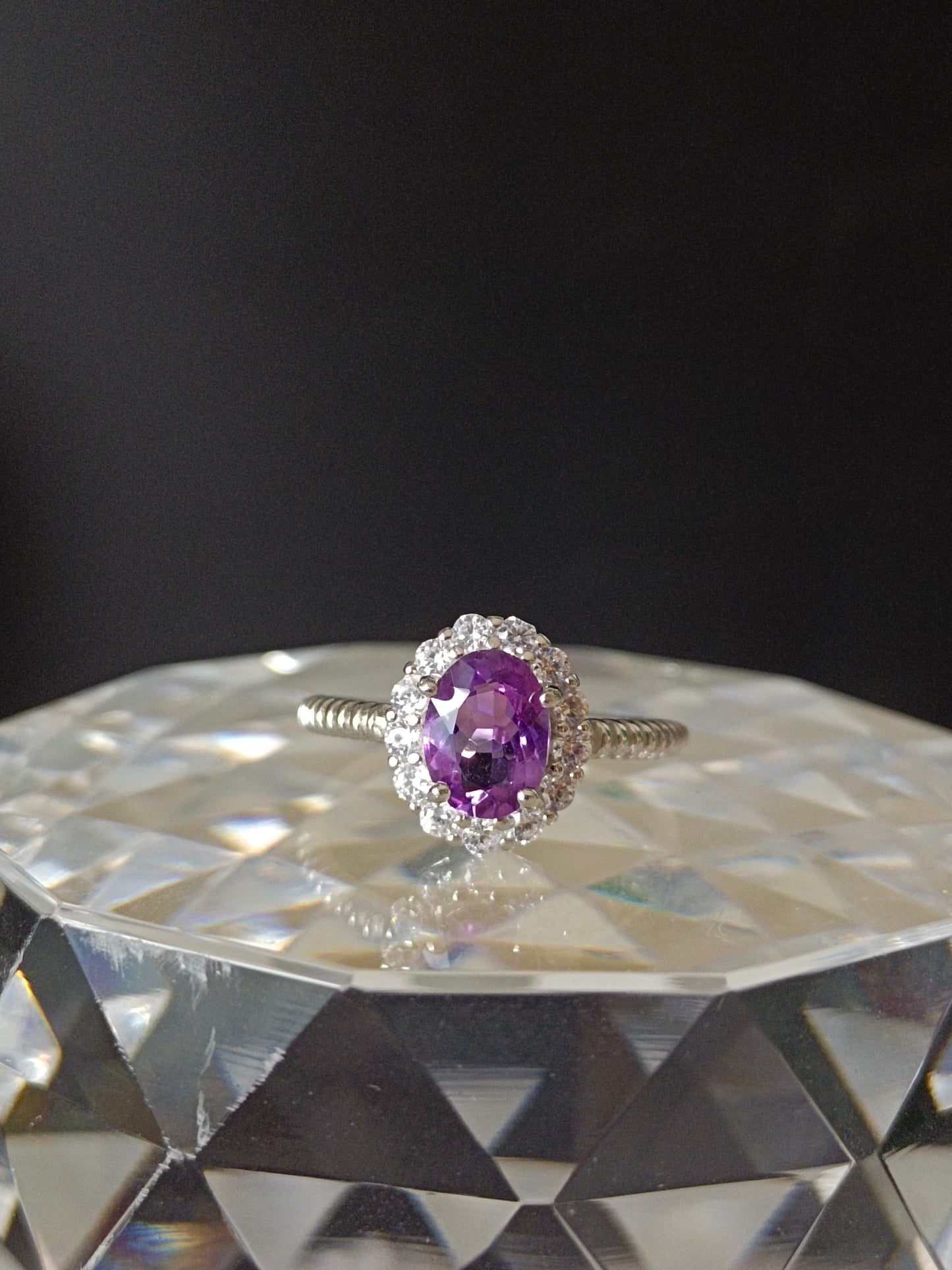 Bague élégante en améthyste naturelle - Un bijou incontournable