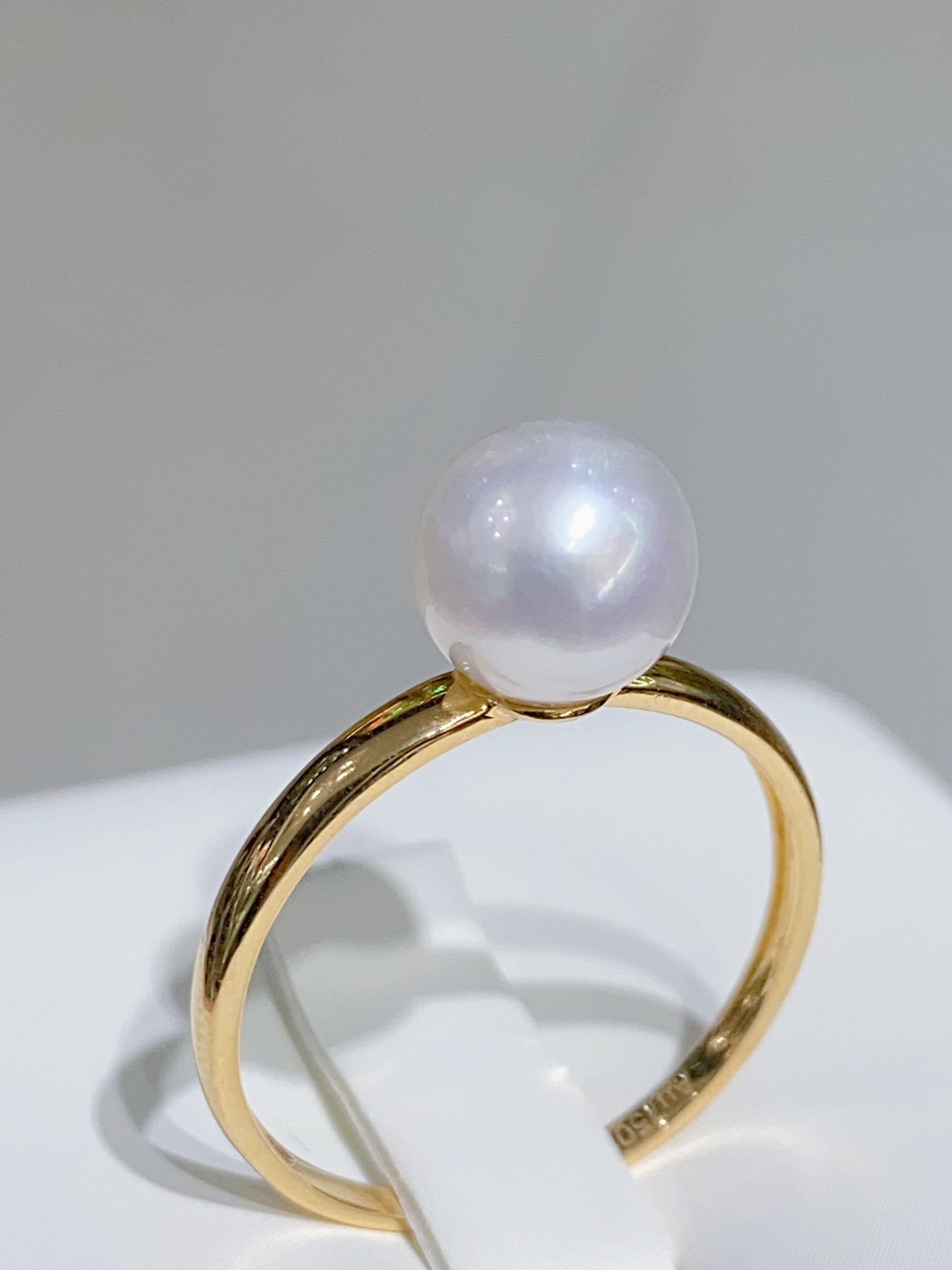 Lyxiga 18k guld & 7-8 mm Akoya pärlsmycken