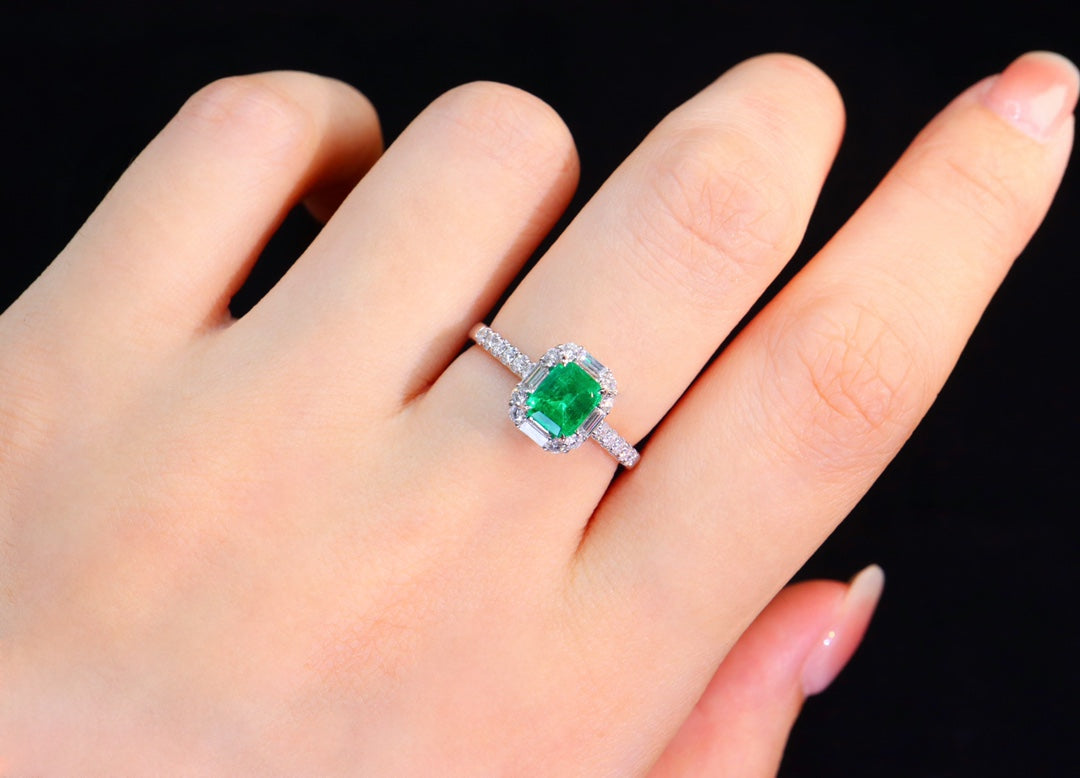 Fantastisk Panjshir Emerald Ring - ett mästerverk av smycken