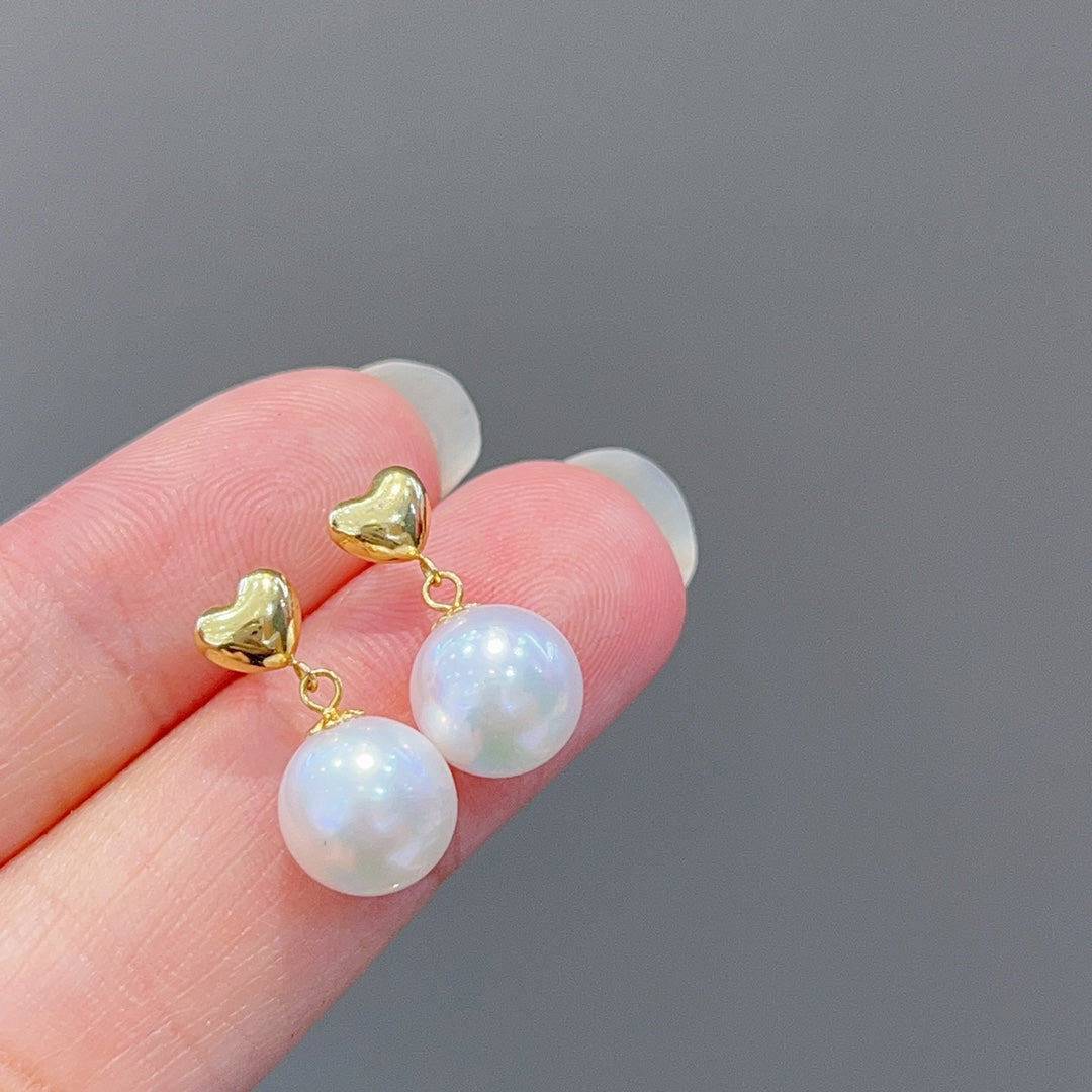Luxury 18K Gold Akoya Pearl Jewelry - Perfect Circle, High Luster