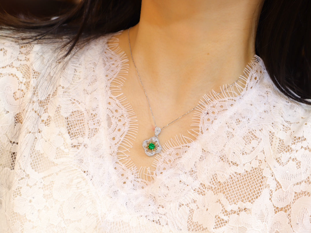 Colgante Esmeralda Panjshir - VVG Warton Green Jewelry Marvel