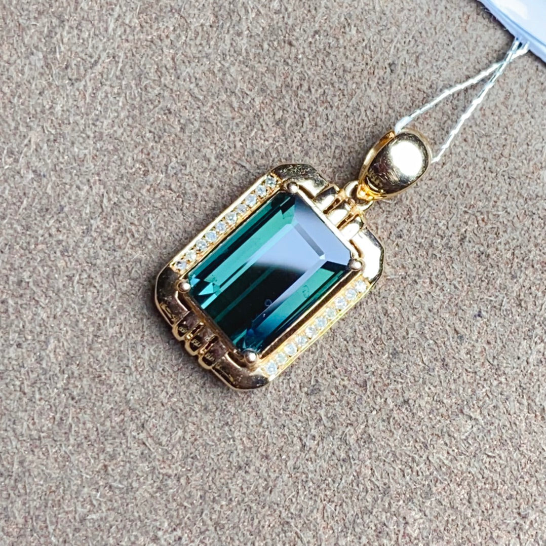 Natural Tourmaline Pendant - Exquisite Jewelry for Elegance