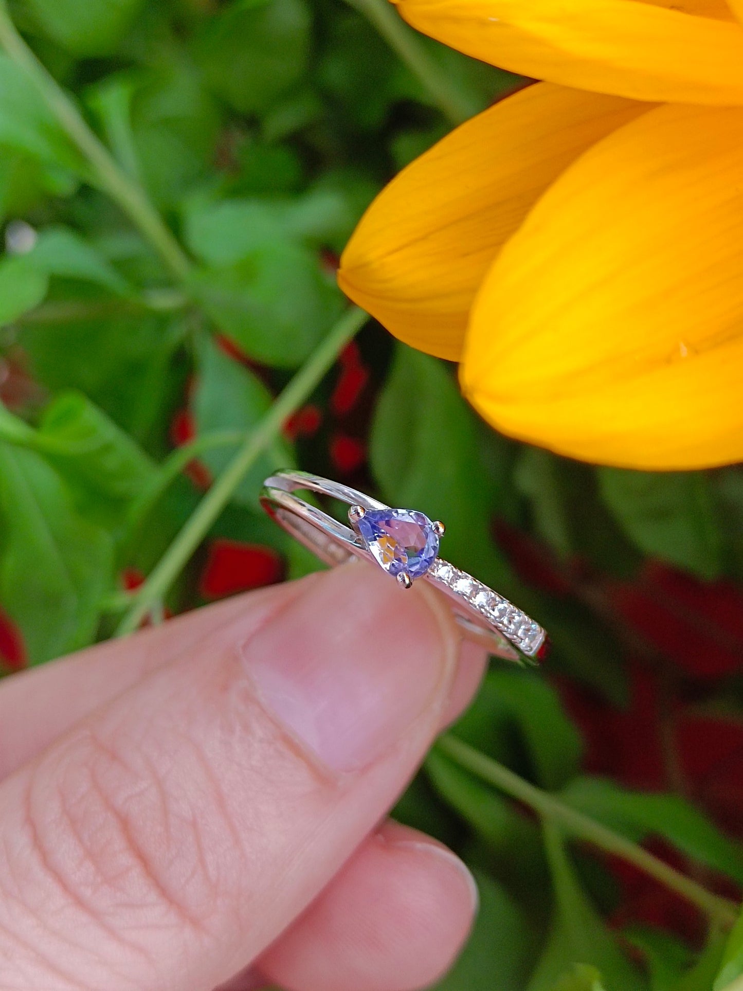 Bague Tanzanite exquise - Une touche d'élégance dans des bijoux minimalistes