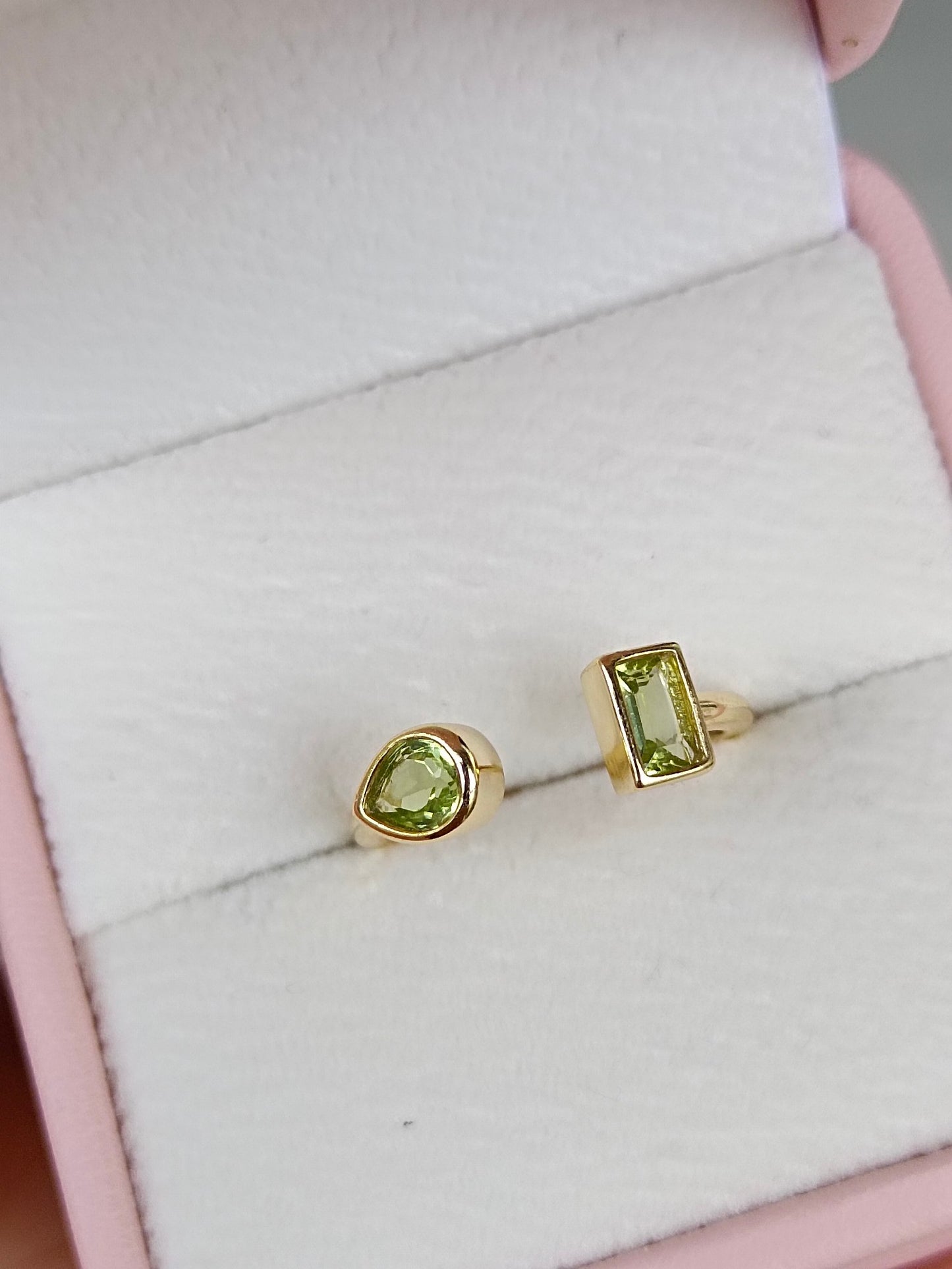 Peridot Double Stone Ring - sommerens livlige smykker