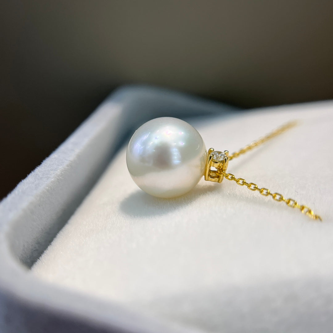 Joyería de lujo con diamantes de 18 quilates y perlas australianas del Mar del Sur