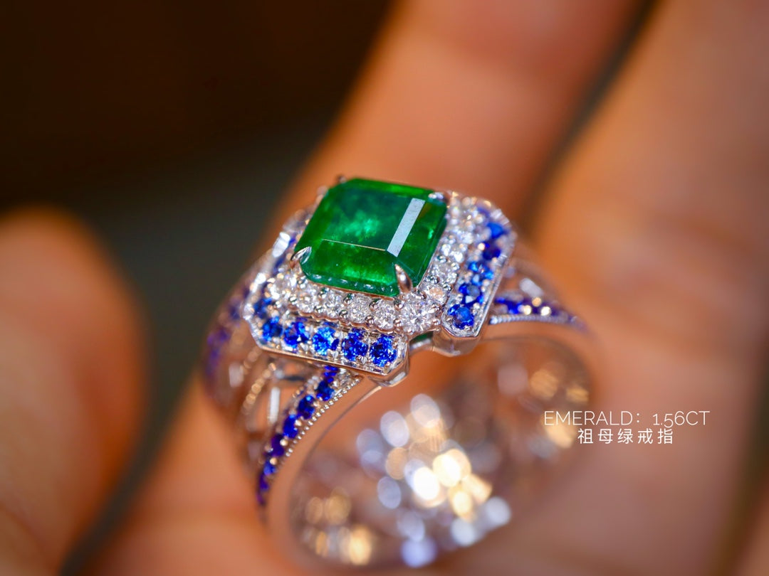大自然的光彩:祖母绿和蓝宝石珠宝奇迹