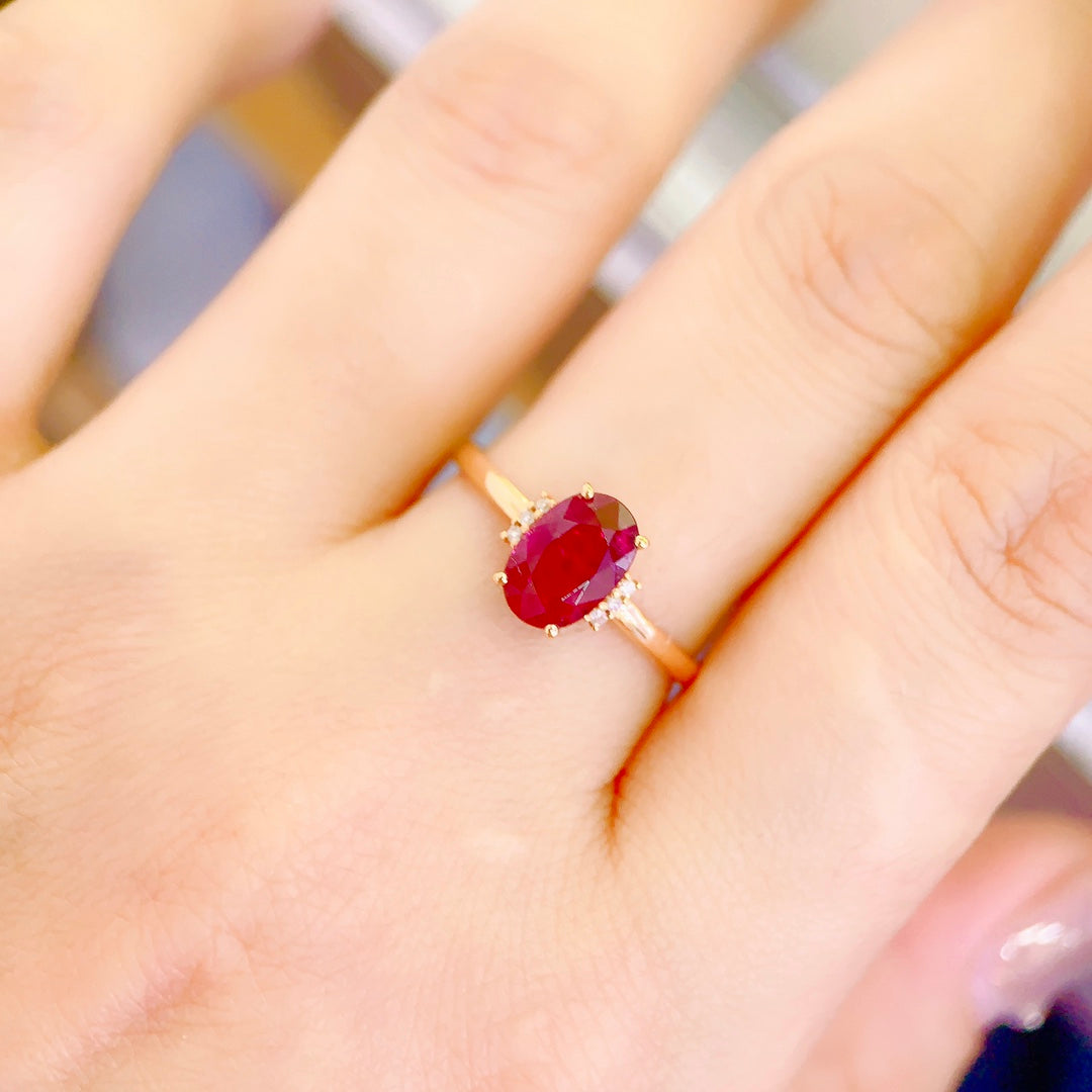 Red Tourmaline Ring - Elegant and Vibrant Jewelry