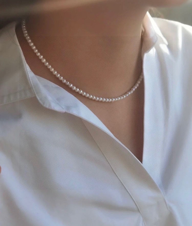 New Arrival! 4-5mm Aurora Freshwater Pearl Necklace - A Must-Have Jewelry