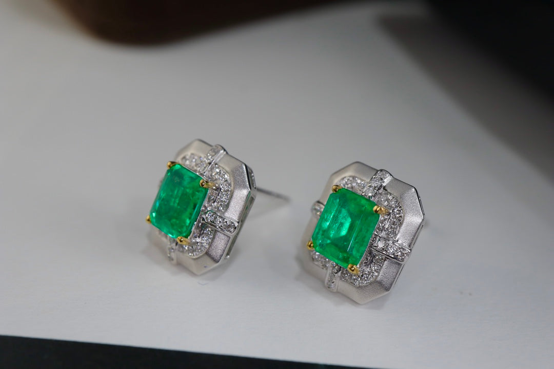 Panjshir-Smaragd-Ohrringe – täglicher grüner Schmuck