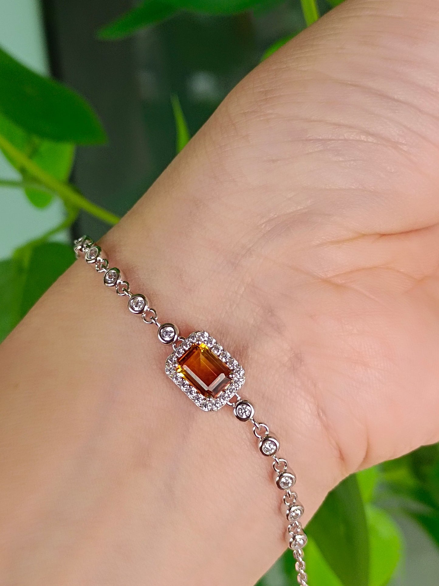 Natural Vivid Yellow Citrine Armband - Utsökta smycken för elegans