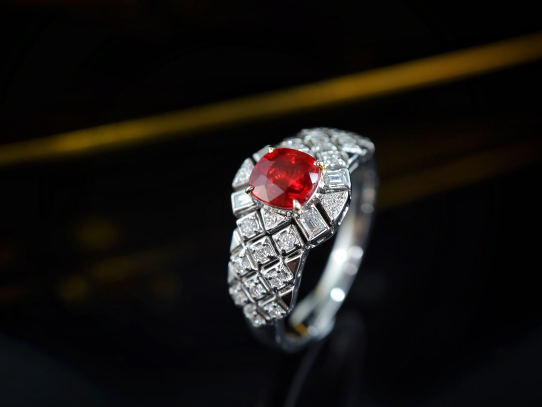 Cincin Ruby Darah Pigeon Antik - Permata Perhiasan Abadi