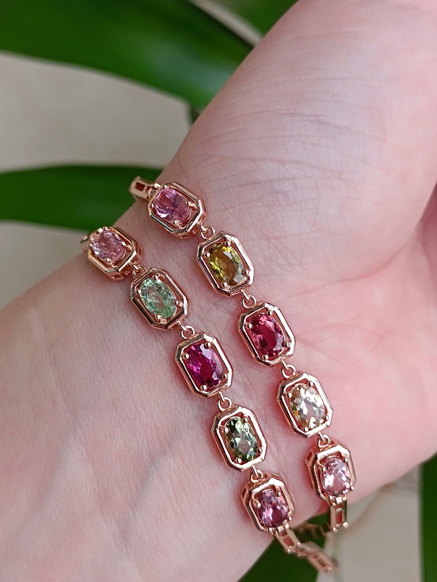 Natuurlijke snoep toermalijn armband - betoverende sieraden voor geluk en wijsheid
