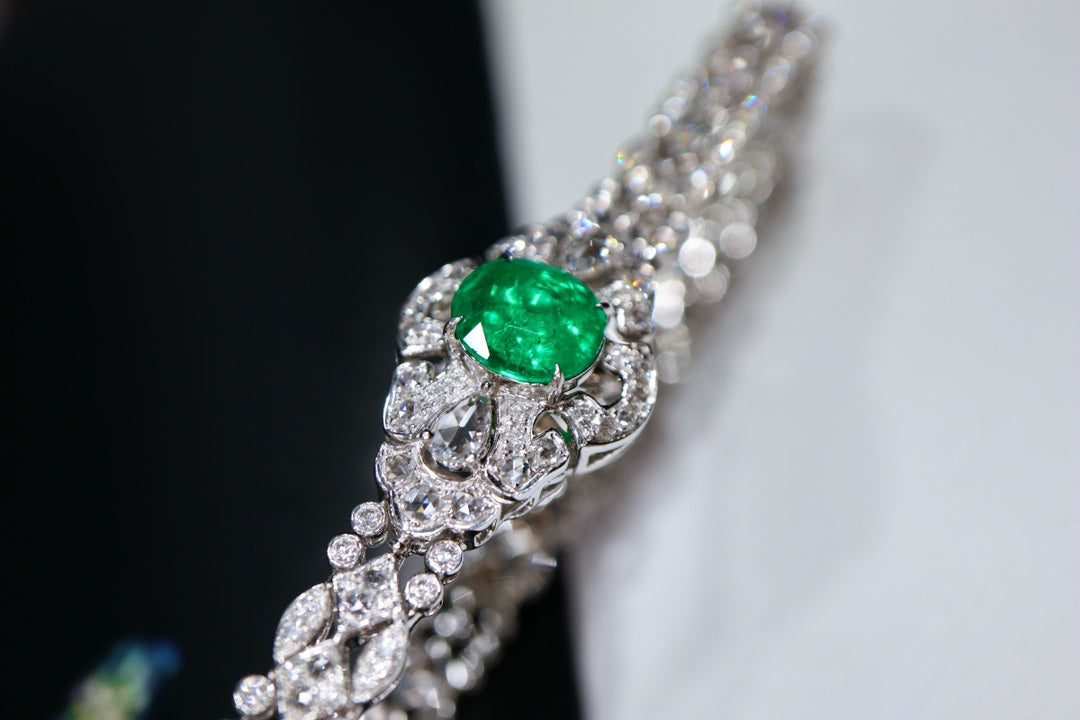 Panjshir Smaragd-Armband – luxuriöser grüner Schmuckstein