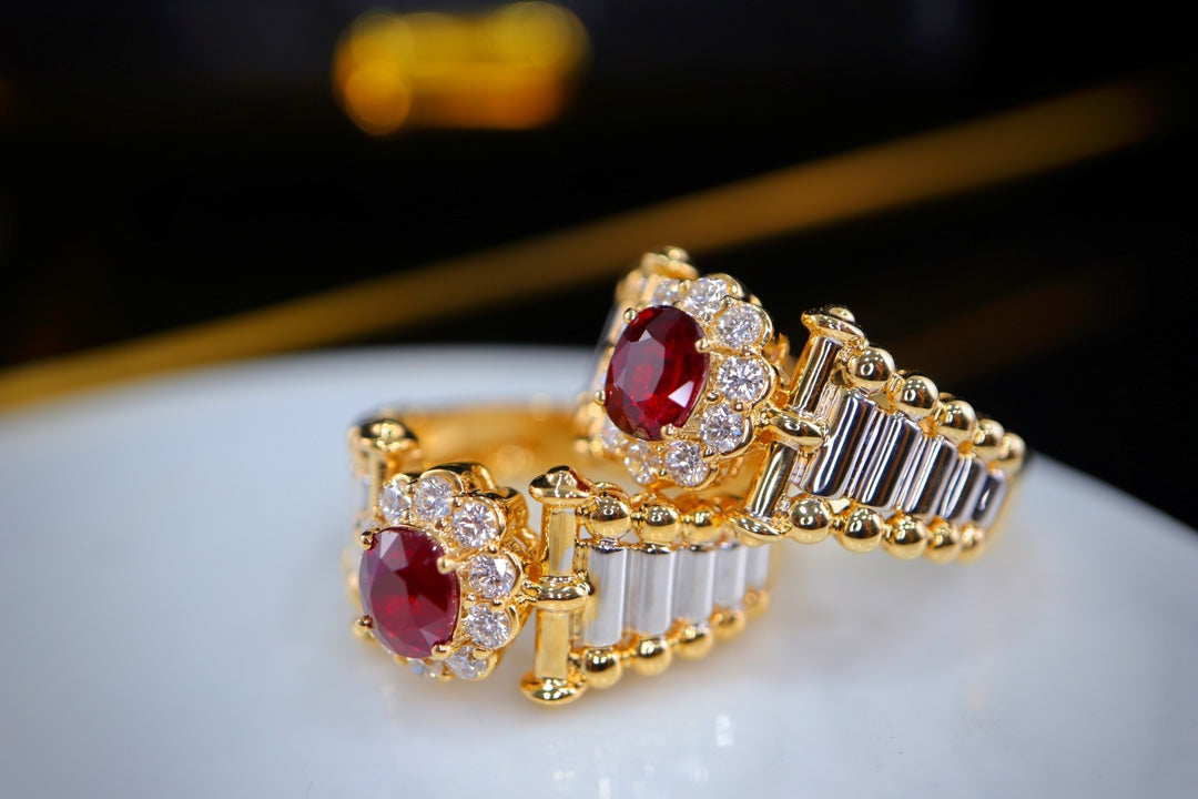 Cincin Ruby Darah Merpati Antik - Harta Karun Perhiasan Abadi