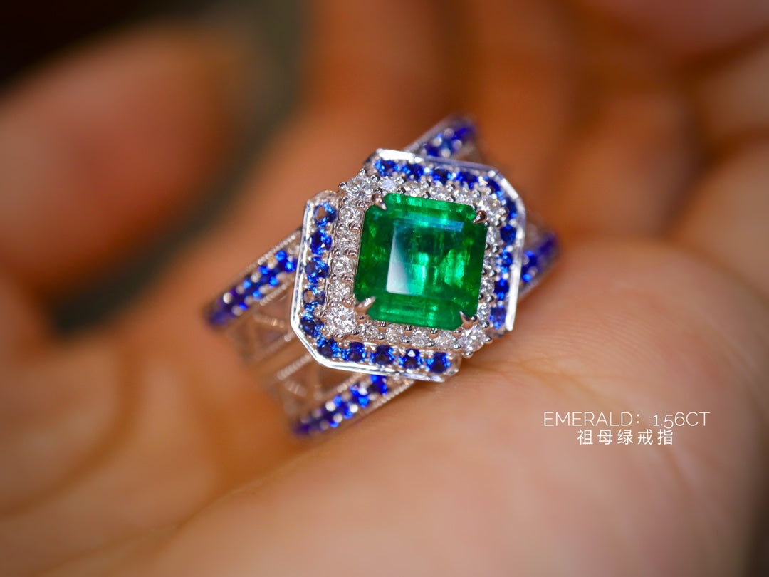 大自然的光彩:祖母绿和蓝宝石珠宝奇迹