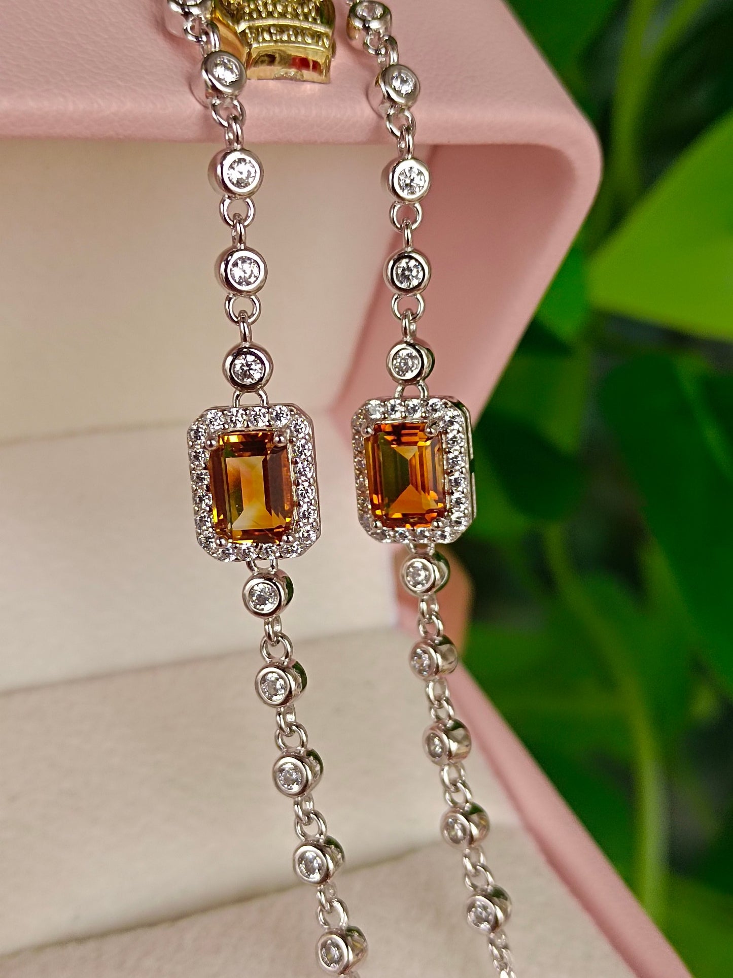 Natural Vivid Yellow Citrine Armband - Utsökta smycken för elegans