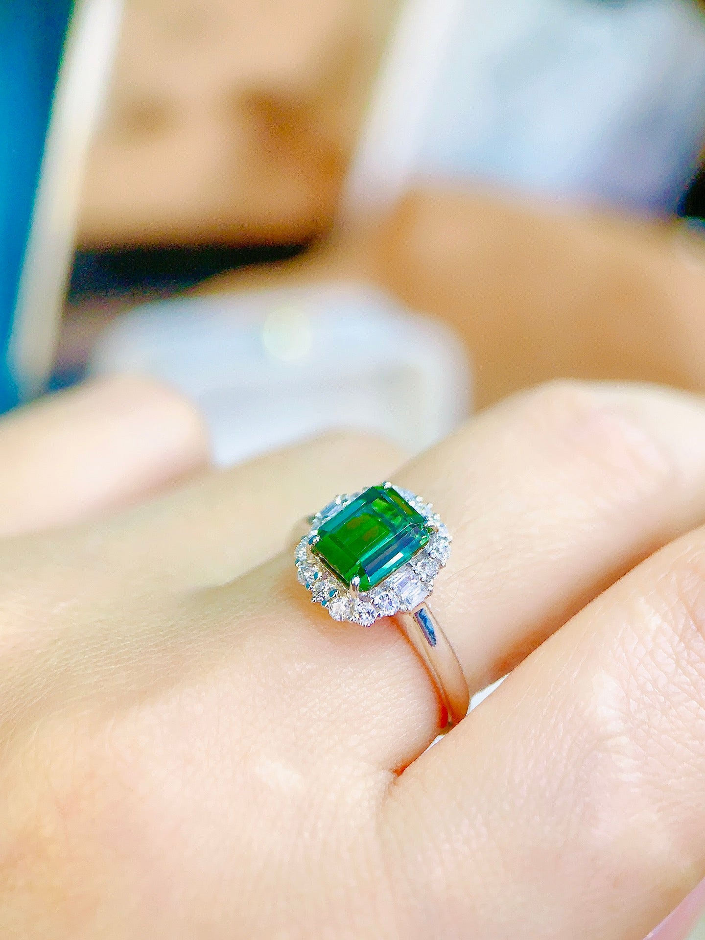 Elegant Natural Tourmaline Ring - Fine Jewelry Craftsmanship
