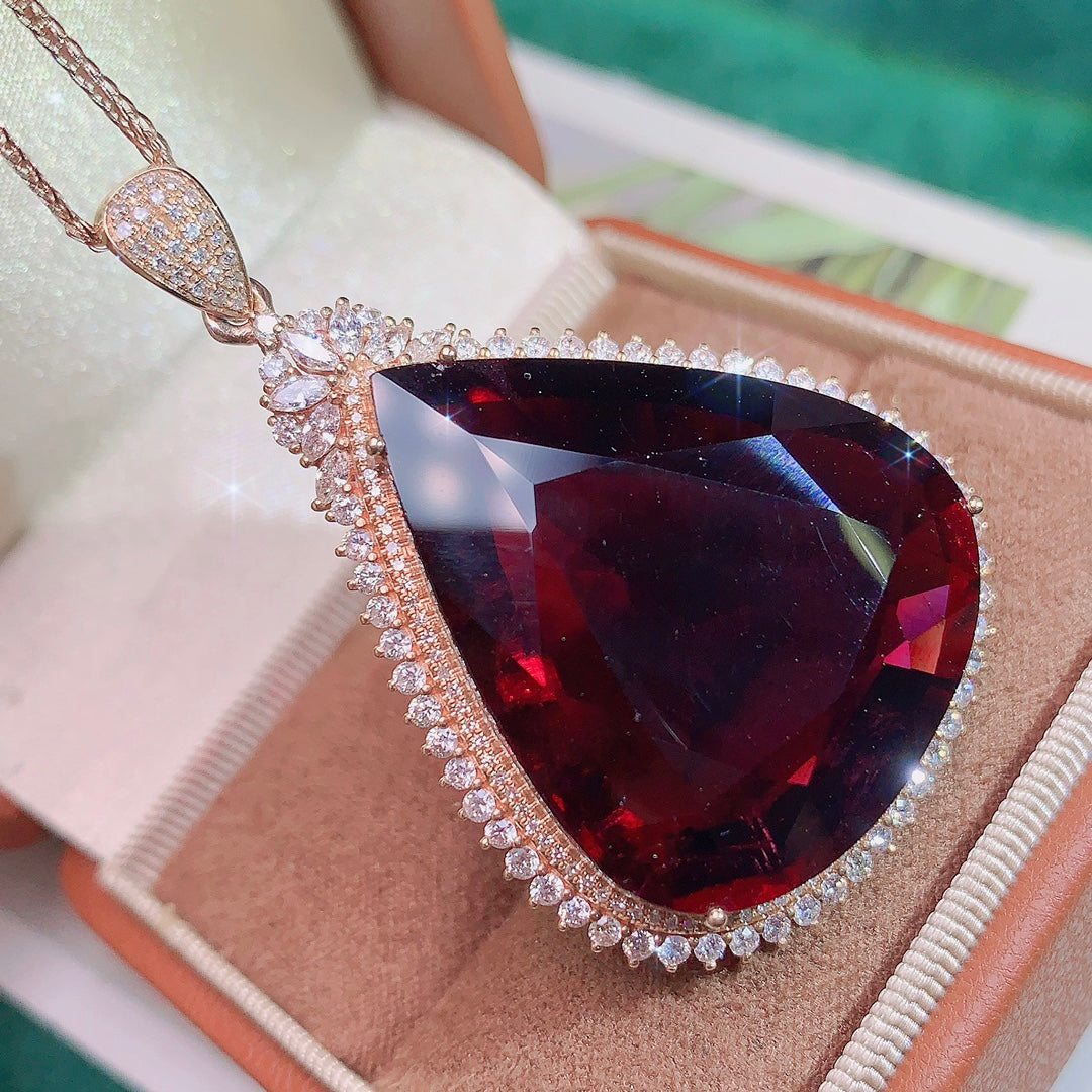 Exquisiter, großer Karat-Turmalin-Anhänger in Sammlerqualität – edler Schmuck