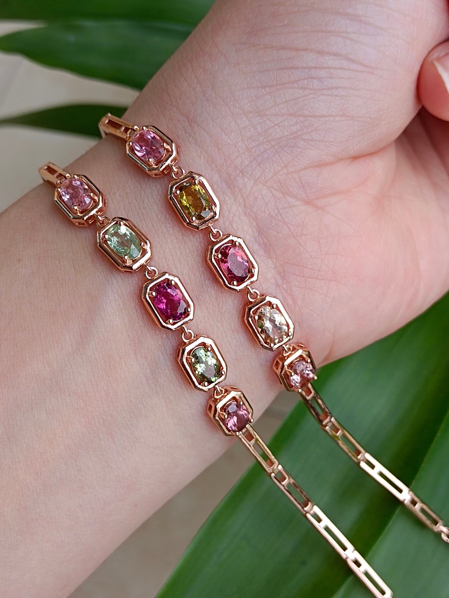 Natuurlijke snoep toermalijn armband - betoverende sieraden voor geluk en wijsheid