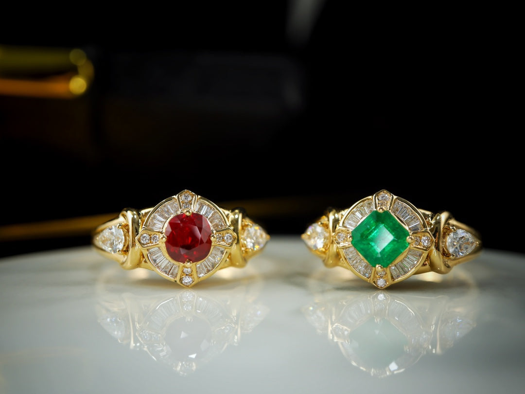 Inel de smarald Panjshir în stil vintage - O bijuterie atemporală