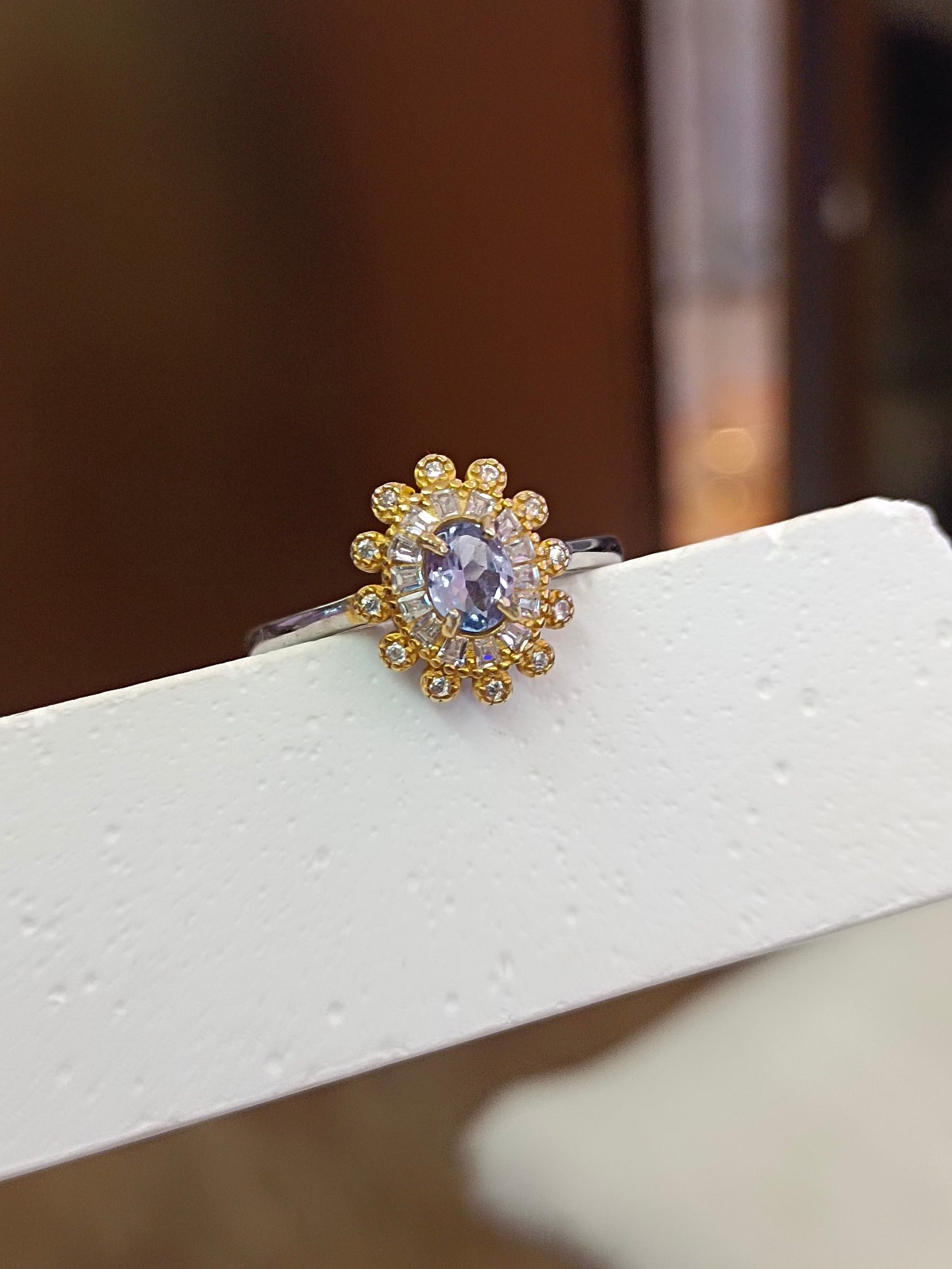 Elegante S925 zilveren tanzanietring - een onmisbaar sieraad