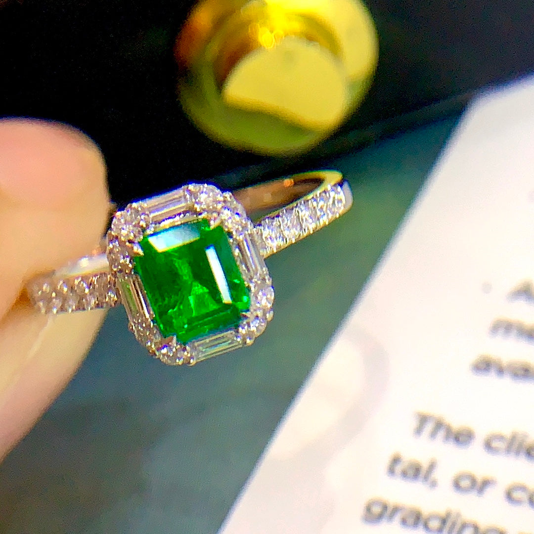 Fantastisk Panjshir Emerald Ring - ett mästerverk av smycken