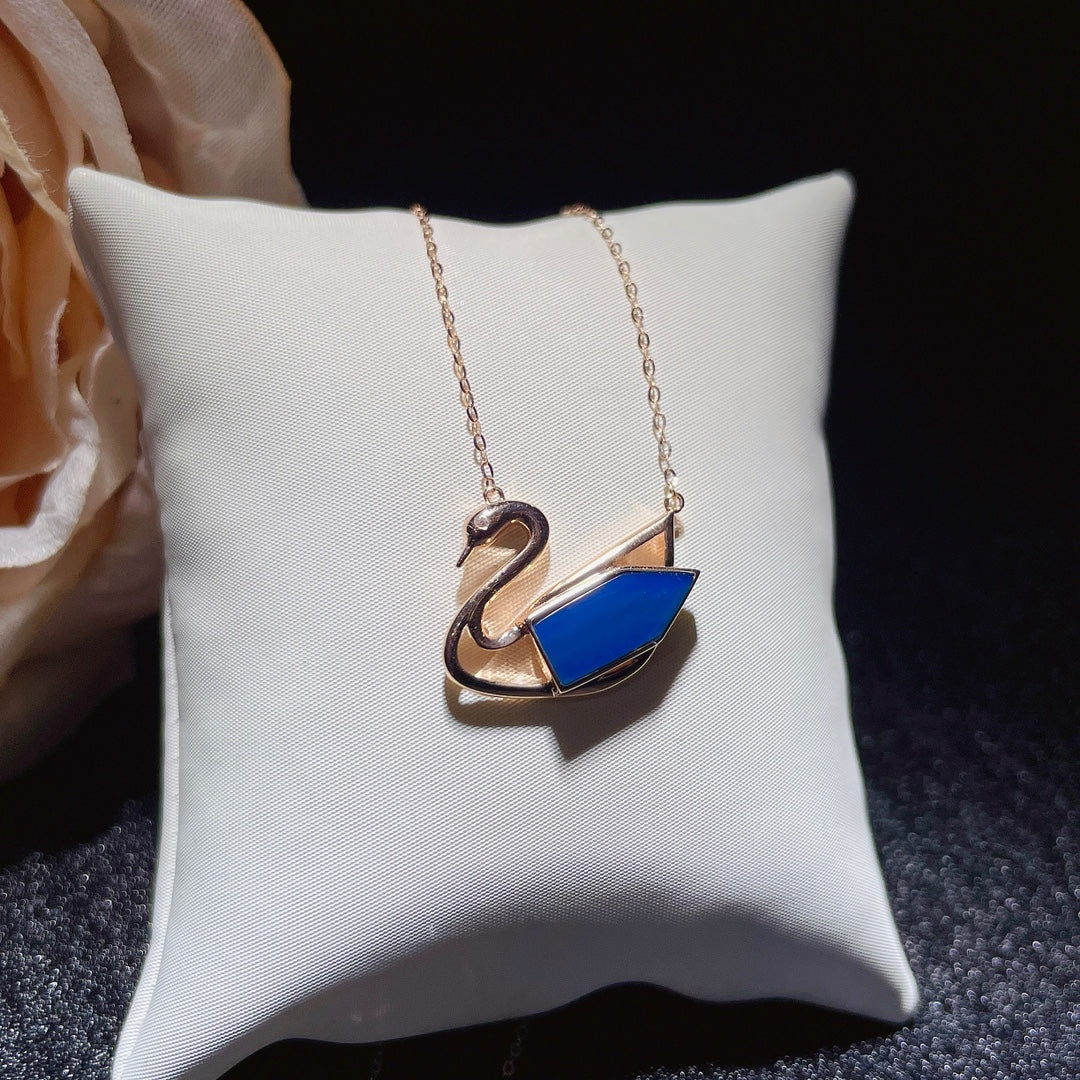 Embrace Everyday with Joy 💛 - 18K Gold Embedded Dominican Blue Amber Pendant