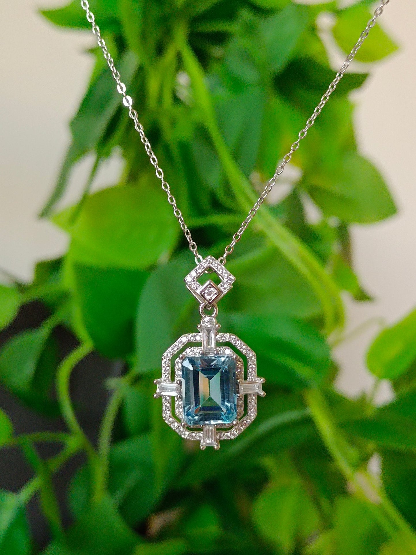Natural Topaz Square Pendant Jewelry - A Symbol of Loyalty and Friendship